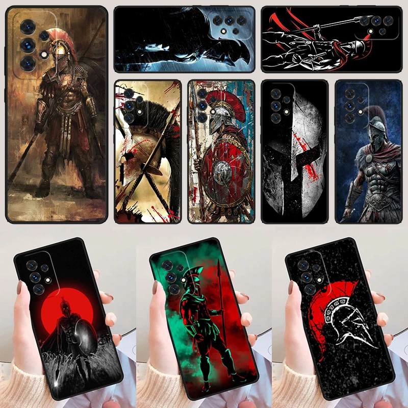 Spartan For Samsung Galaxy A52 A72 A73 A20e A21S A50 A70 A11 A12 A42 A31 A40 A51 A71 A32 A80 A91 Phone Case Cover