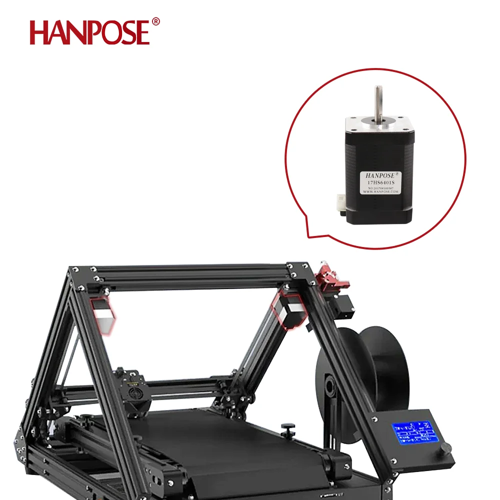 HANPSOE Motor 70Ncm 1.7A 60mm 17HS6401S Nema 17 Stepper Motor High Torque Low Noise for CNC Milling System  Nema 42 Stepper Moto