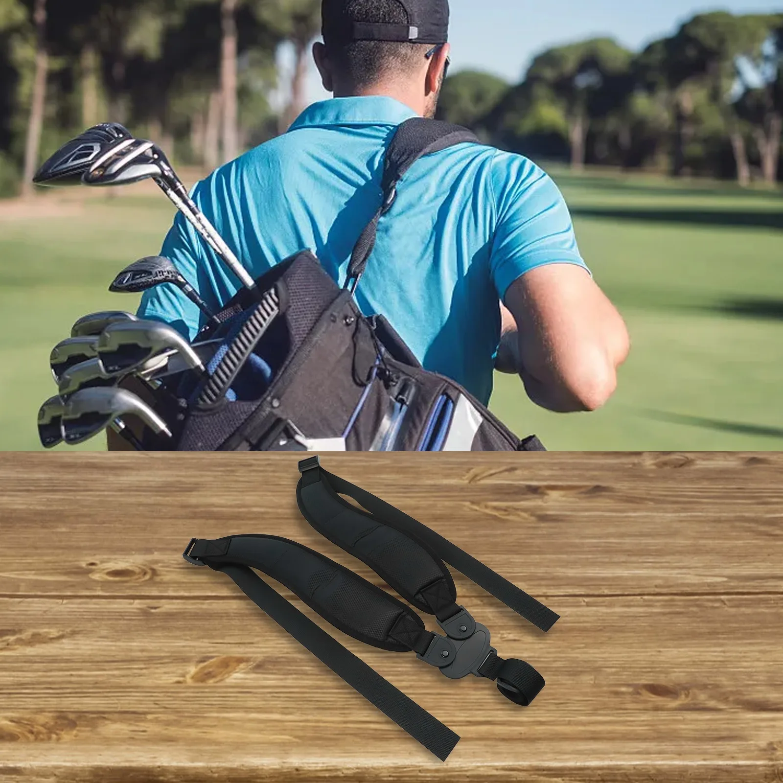 

Сменные износостойкие нейлоновые лямки для гольф-сумок, 43*10 см, для использования на плечах, для ремней гольф-сумок