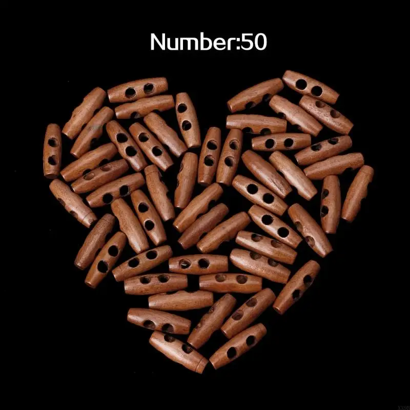 50 ชิ้น/ล็อต 30 มม.ไม้สลับ 2 หลุมCoatปุ่มสําหรับเสื้อผ้าเย็บCrafting DIYเสื้อแจ็คเก็ตBlazerเย็บอุปกรณ์เสริมปุ่ม