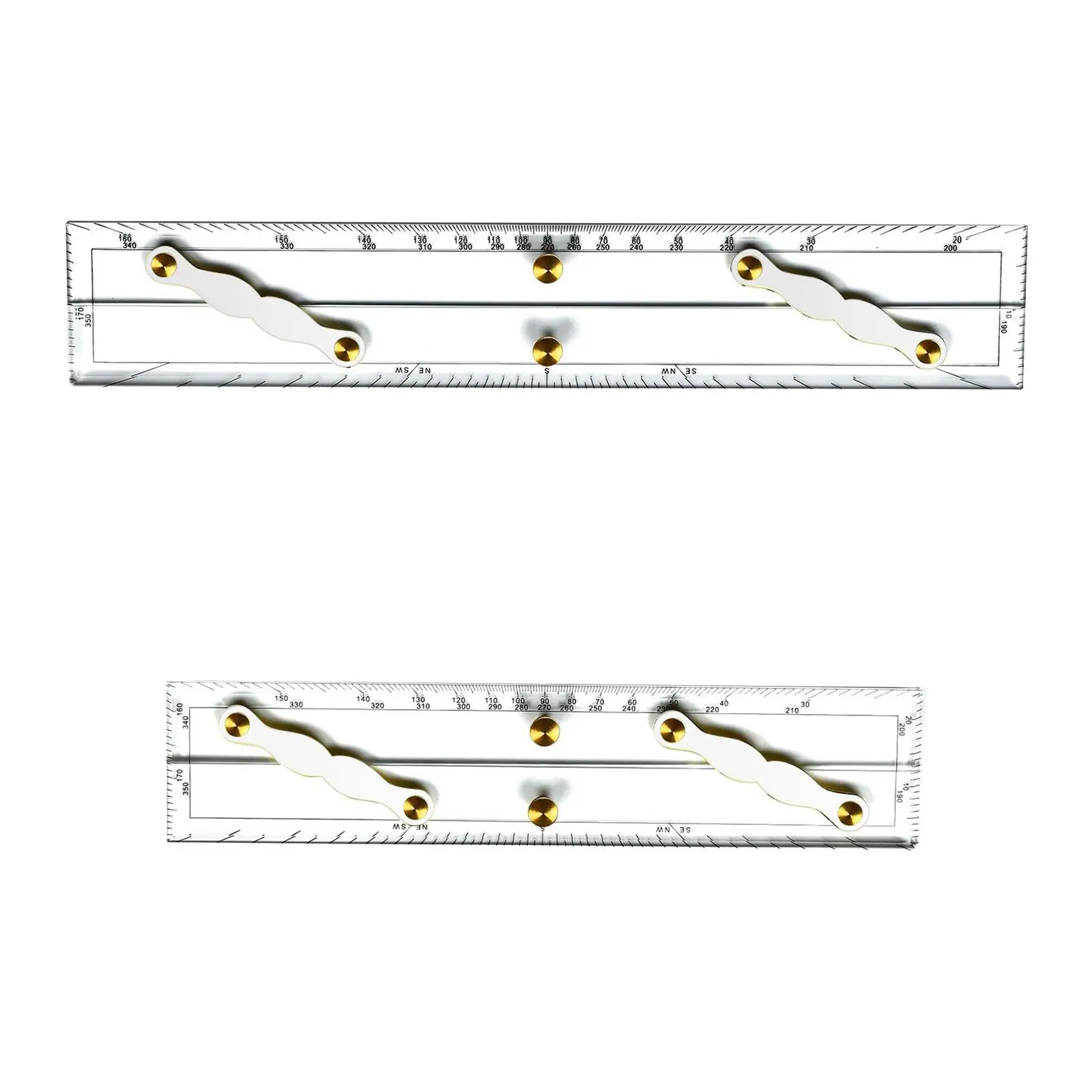 Navigation Parallel Ruler Easy to Use Roll Ruler for Office Measuring