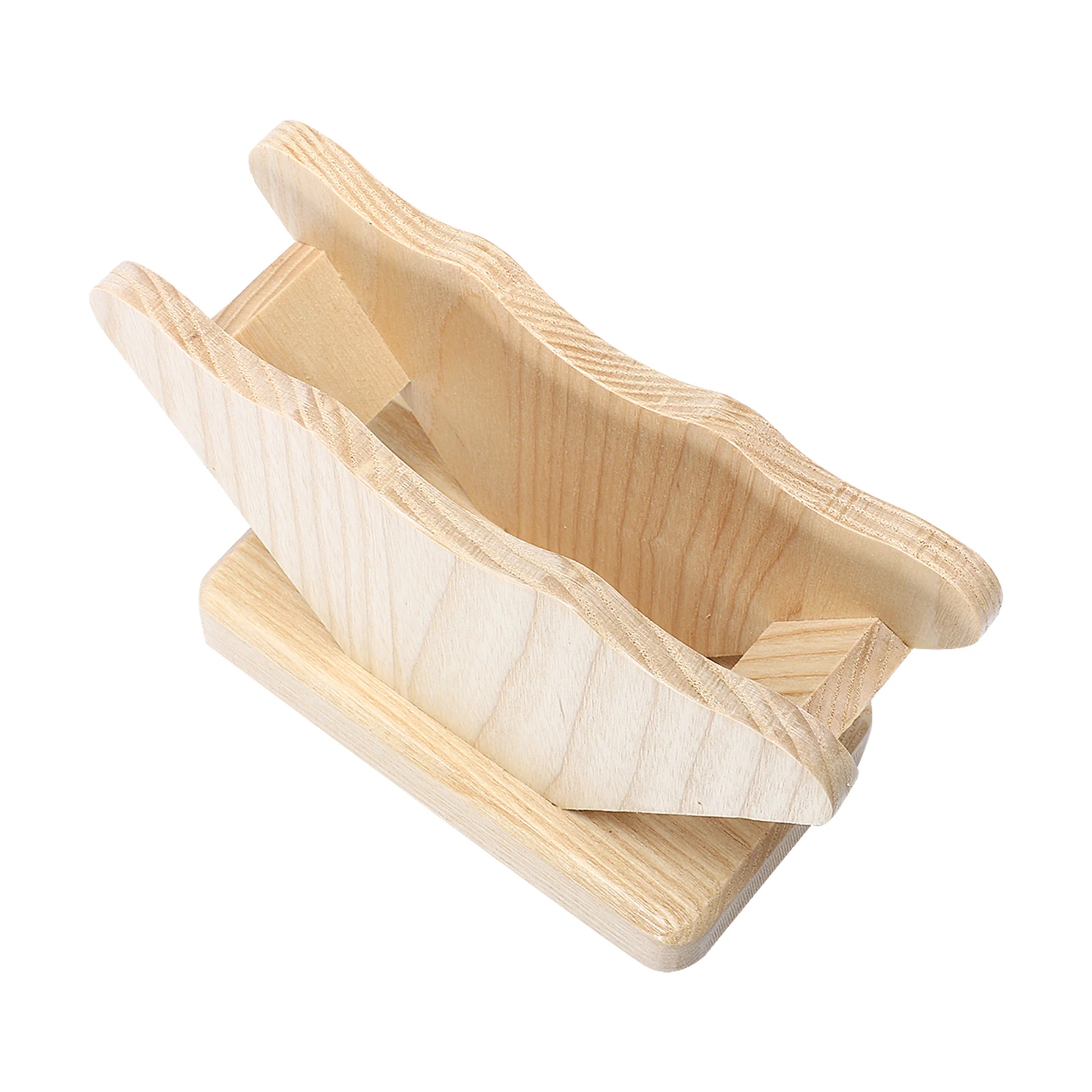 

Wooden Coffee Filter Paper Rack Holder Large Capacity Anti Dust Creative Fan Shaped Desk Accessory Kitchen Facility