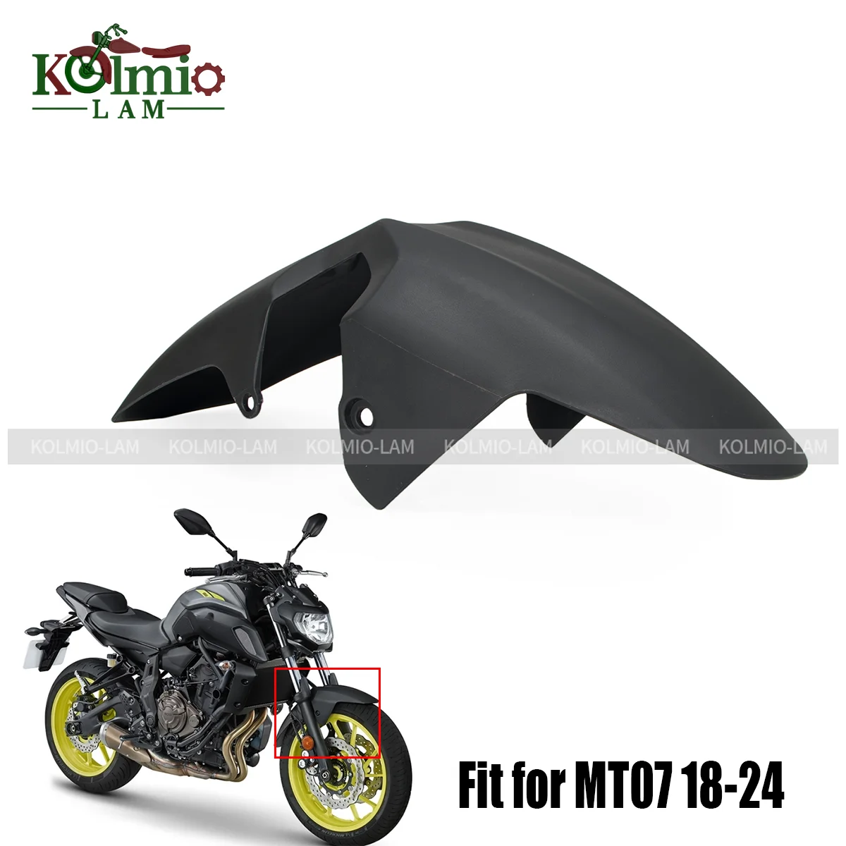 

Подходит для 2018-2024 YAMAHA MT07 MT-07, аксессуары для мотоциклов, обтекатель переднего крыла, брызговик MT 07 2019 2020 2021 2022 2023