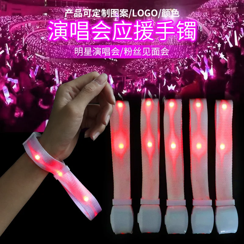 

Colorful LED Luminous Wrist Strap Wedding Walking Running Jogging Concert Cheering Props Colorful LED Bracelets LED Wristbands
