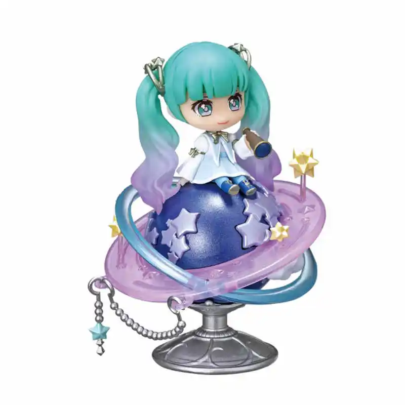 Véritable Hatsune Miku Night Sky Story boîte aveugle modèle fait à la main Placements Animation périphérique Surprise jouet cadeaux d'anniversaire