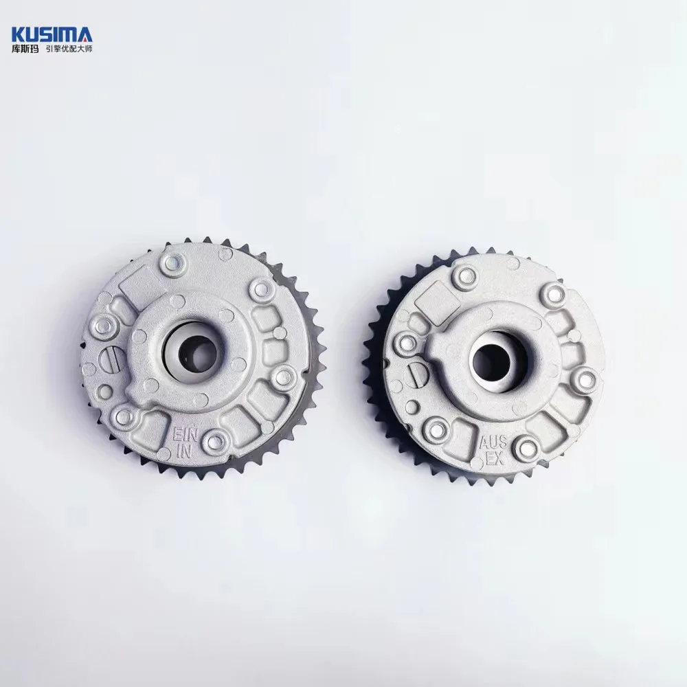 Kusima  2PCS Intake Exhaust Engine Camshaft VVT Adjuster gears  For   N43 N54 vanos sprocket  11367540347   11367540348