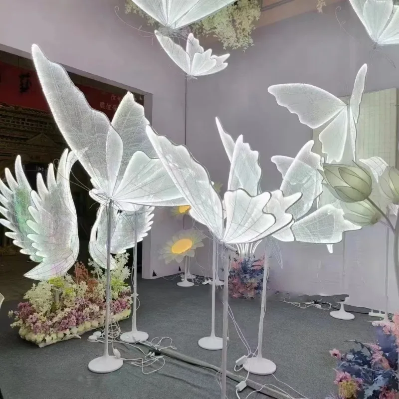 Decorative Lights Led Light Warm White Steady Led Wedding Movable Butterfly Road Lead Walkway on Party Stage