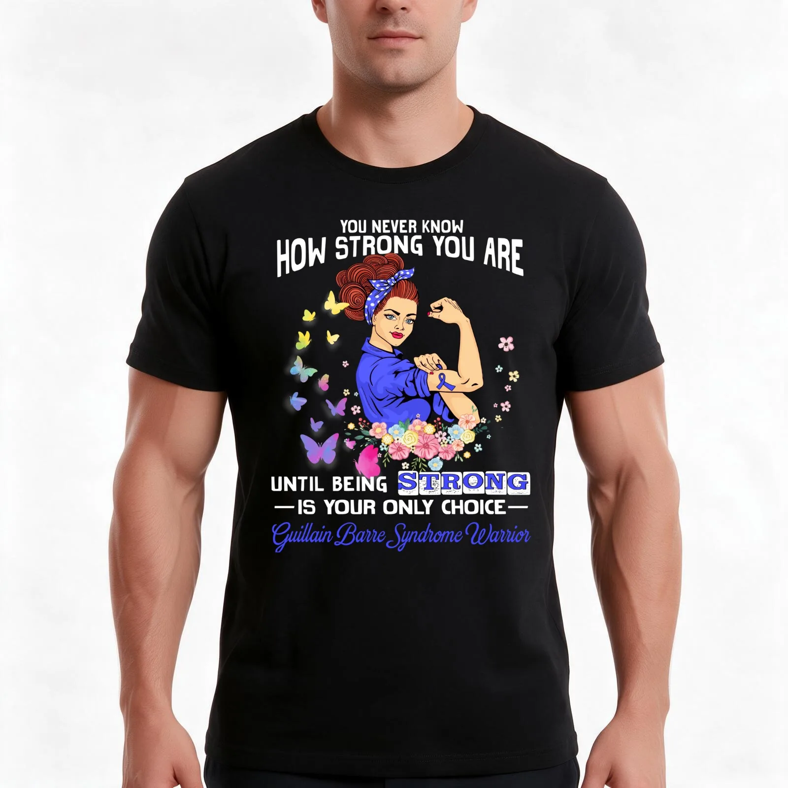 Guillain Barre Syndrome Warrior You Never Know How Strong You Are T-Shirt Summer Casual Cotton Tee Oversized Streetwear Tops