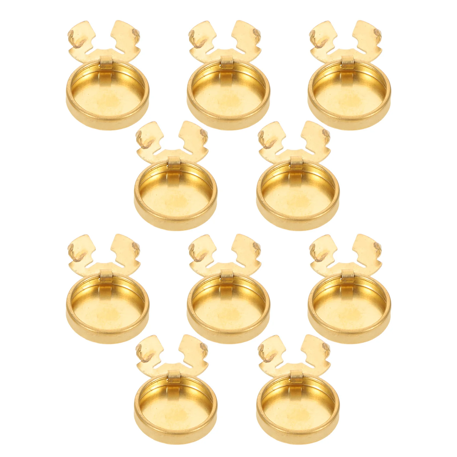 

10Pcs Copper Minimalist Button Covers Shirt Decoration Durable Fit for Men Women Business Casual Formal Use Button Covers