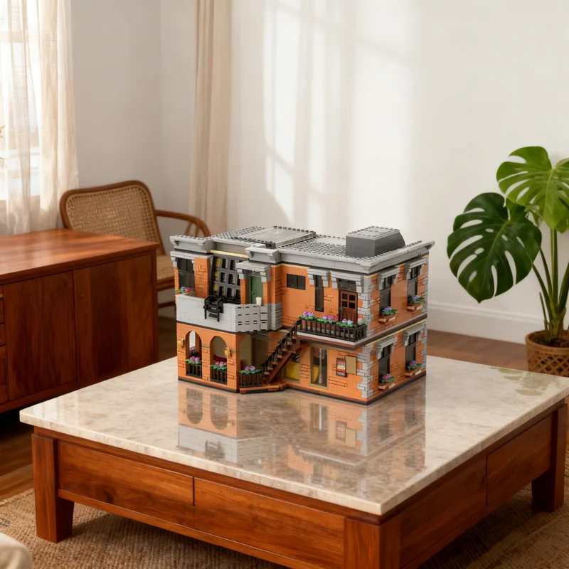 

2810 деталей MOC: Модульная модель квартиры Джоуи и Моники (S-Apartment) – Конструктор для взрослых, креативный подарок, декор для демонстрации, DIY