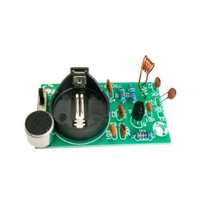 Kit di elettronica fai da te Kit di saldatura Kit Radio FM con microfono scheda ricevitore Wireless a modulazione di frequenza FM 88-108 MHz
