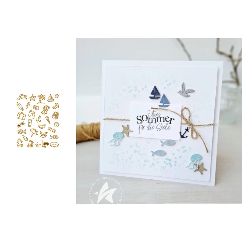 Neu eingetroffene Vorverkaufs-Stanzformen und Stempel für DIY-Scrapbooking/Fotoalbum, dekorative Prägung, DIY-Papierkarten