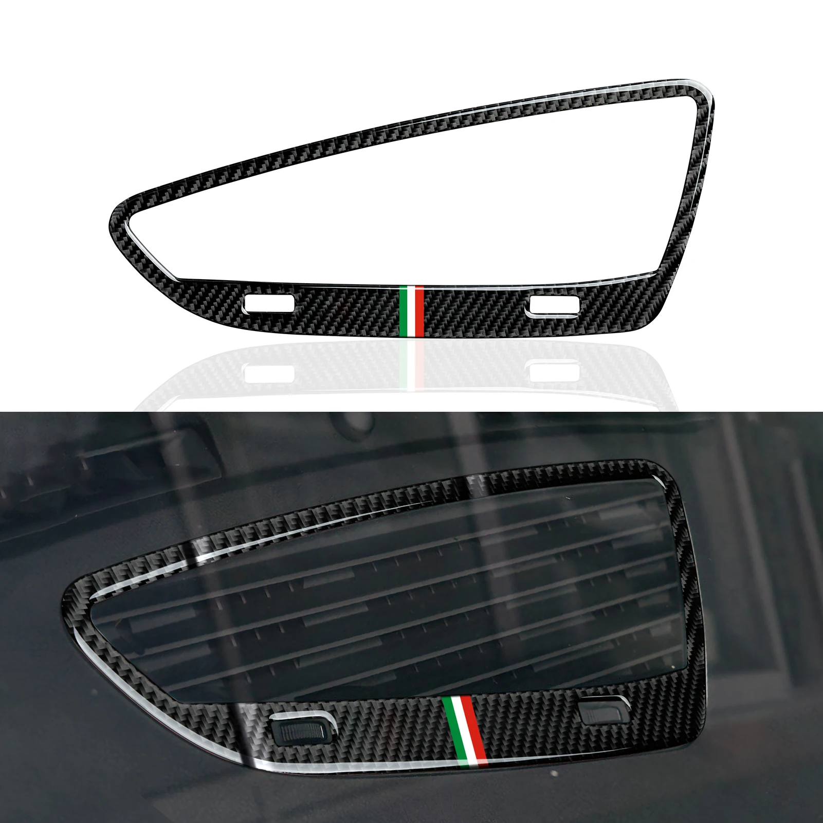 

For Alfa Romeo 159 Brera Spider (2004-2011) Accessories , Car Central Dashboard Air Vent Panel, Carbon Fiber Interior Sticker