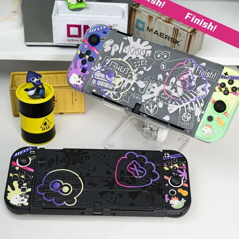 Anime Switch Protective Case For Nintendo Switch 2/Oled Split Controller Hard Case Joy-Con Dock Cover Gaming Console Accessories view 2