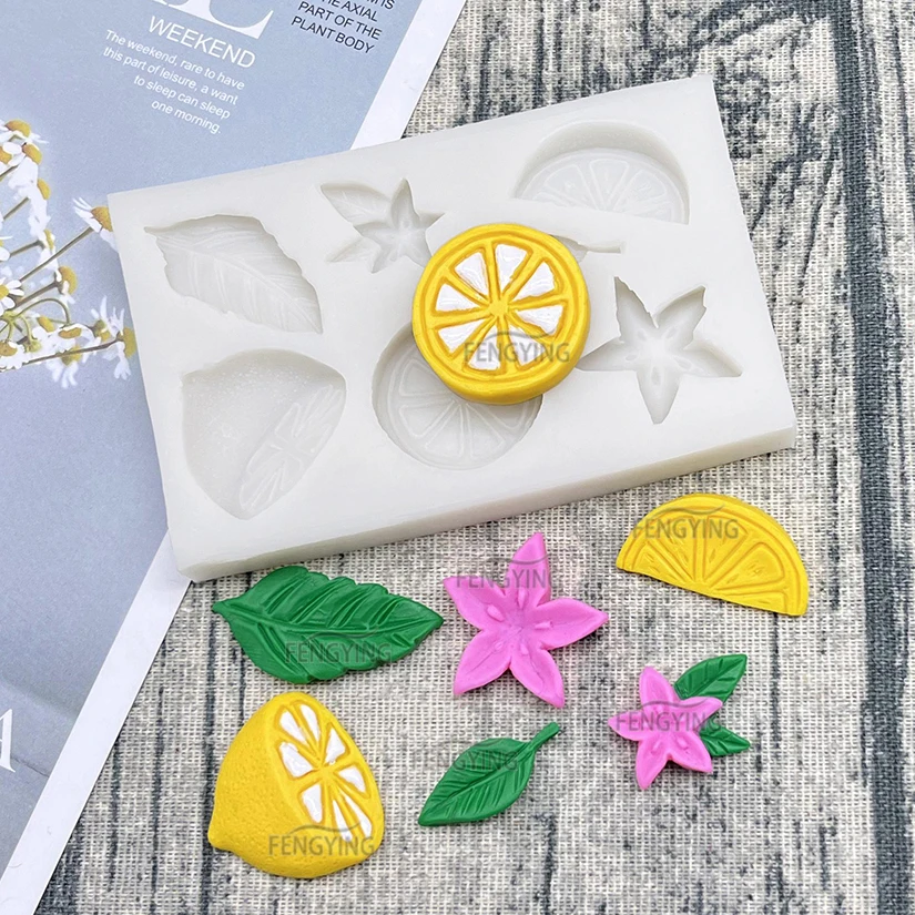 Zitrone Orange Blume Silikon Kuchen Form Sugarcraft Cupcake Backform Fondant Dekorieren Werkzeuge – Detail 10