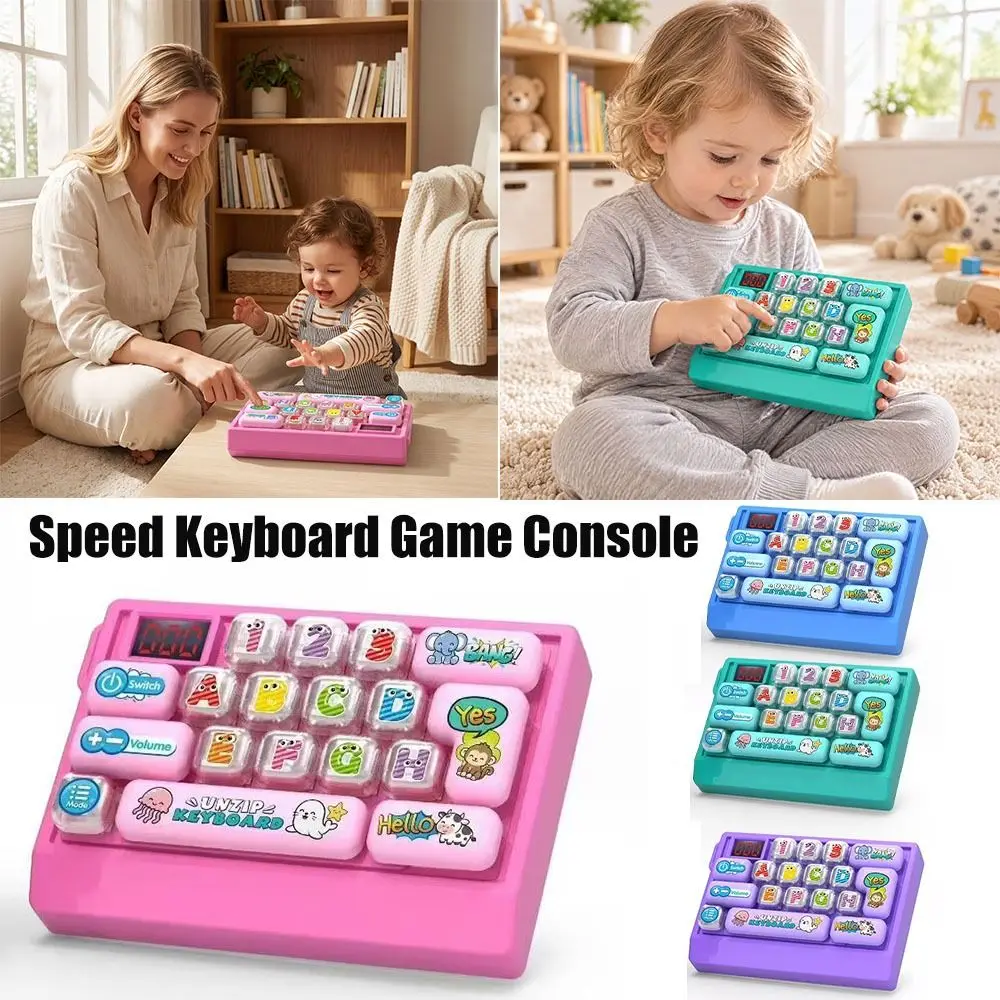 Electronic Game Quick Push Keyboard Game Machine Focus Training Stress Relief Sensory Handheld Electronic Challenge Game
