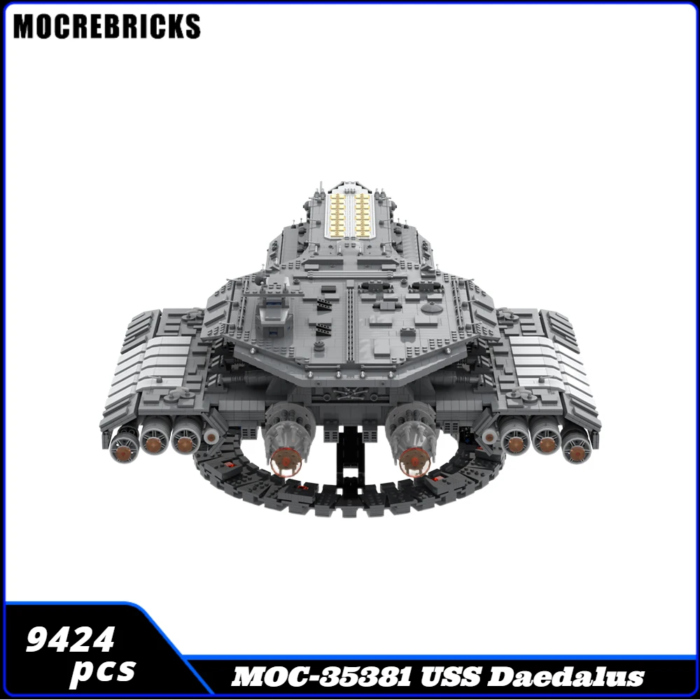 

Classic Movie Space Transport Fleet USS SG-1 Daedalus Spaceships Building Blocks Starship Technology Model Bricks Toy For Kid