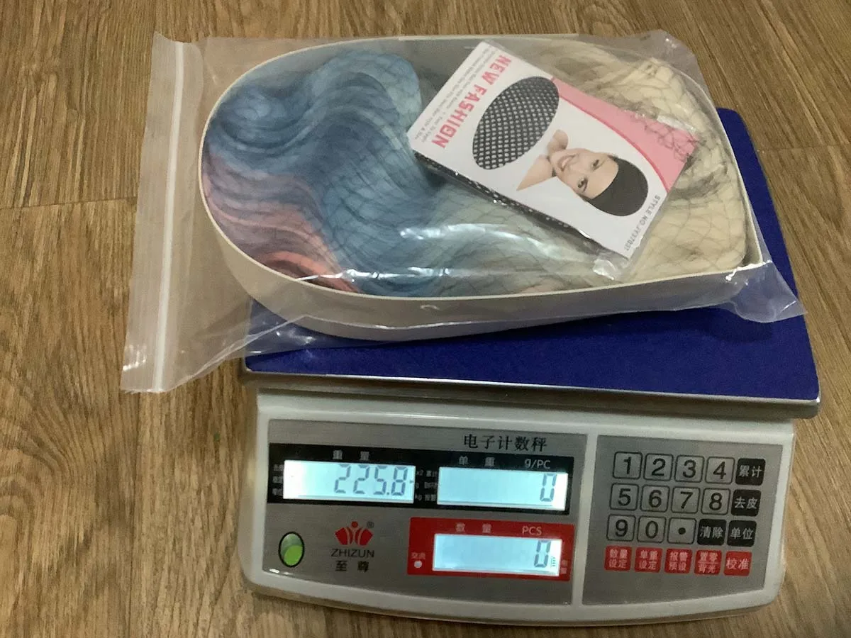 Halloween Carnaval Cosplay Wolf Girl Enid Sinclair Cosplay Blauw en Roze Krullend Haar Pruik