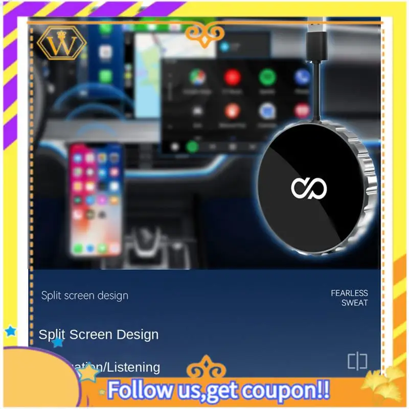 Latest-Carplay Box Android Auto Interconnected Wireless Carplay Converter Car Android Smart Box Wireless Adapter Car Adapter