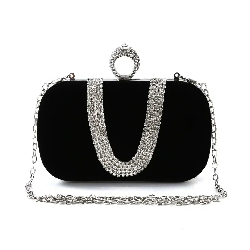 

Luxury Women Evening Bags Diamond Luxury Clutch Bag Party Diamonds Lady Black Red Chain Shoulder Bag Handbags for Purse
