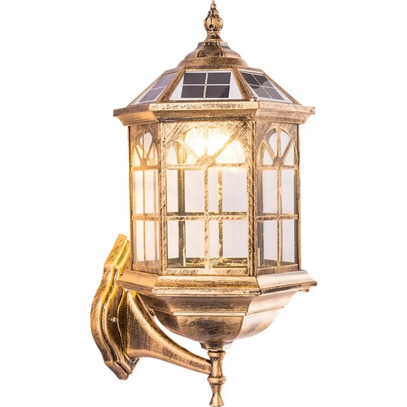 BUNNY Outdoor Solar Retro Wall Light LED Waterproof Classical Sconces Lamp for Home Porch Decoration