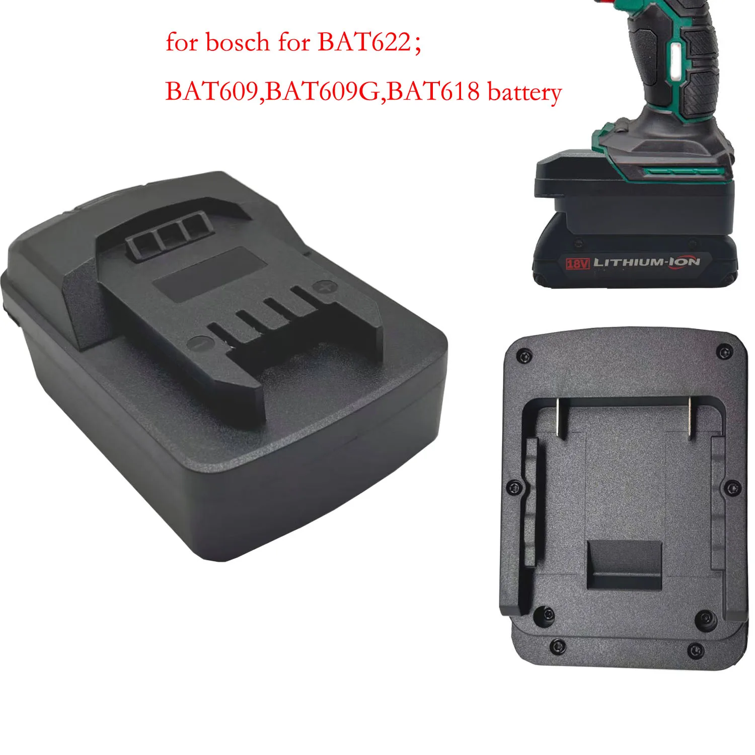 

BAT618 Converter Battery Adapter Anti-slip Design Anti-loosening Design Convenient Installation Battery Fit For Parkside