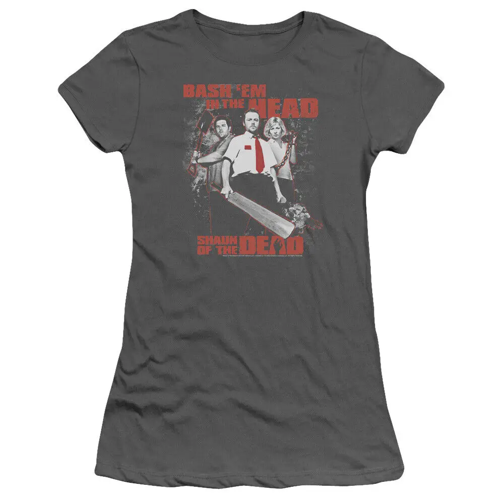 

Shaun Of The Dead "Bash 'Em" Women's Adult or Girl's Junior Babydoll Tee