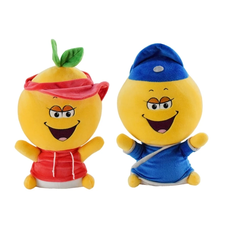 

M17D Plush Lovely Fruit Themed Figurine Polyester Ornament for Home Decoration Stylish Collectibles Handmade Adorment