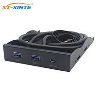 USB3.2 GEN2 TYPE-C 5.25”/3.5”Optical Drive or Floppy Drive Front Panel 2 Port USB3.2 + 1 Port USB3.2 Type-C 20Gbps or 1xHD-AUDIO