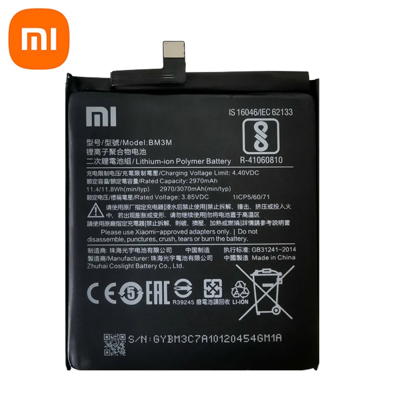 2024 Years 100% Original Battery BM3L BM3M BM4F For Xiaomi Mi 9 Lite Mi9 Lite / Mi A3 CC9 CC9e / Mi 9 SE Mi9 SE Phone Batteries