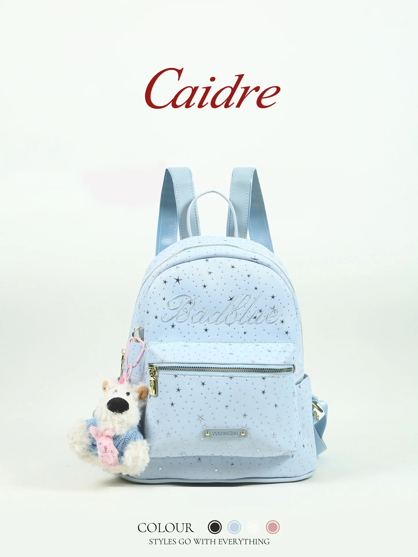 caidre-polka-dot-starry-cute-dog-double-shoulder-bag-women's-travel-backpack-birthday-gift-student-bookbag-fashion-commut