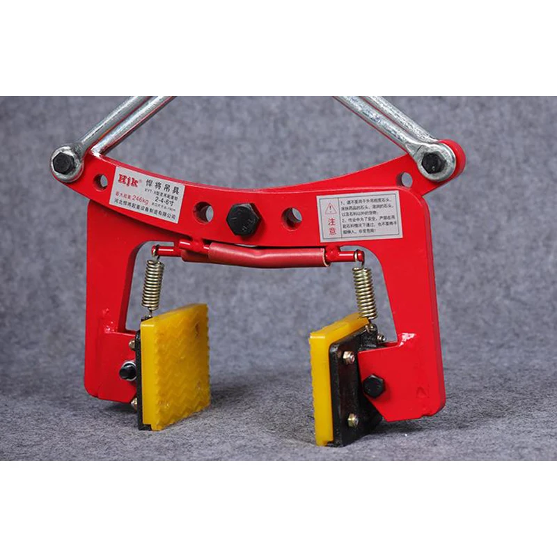 6/8/10 Inch Ring-type Plywood Stone Clamp Tongs Marble Slab Clamp Sling Rock Slab Clamp Tool Marble Handling Tools