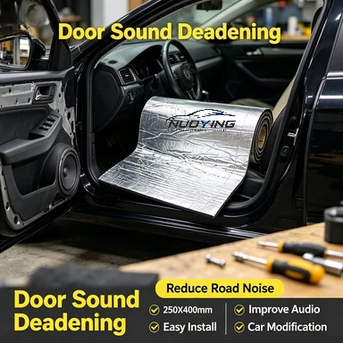 Tappetino fonoassorbente per auto da 5 mm e 10 mm, realizzato in schiuma a celle chiuse, per l’isolamento termico e l’assorbimento del rumore, accessori fonoassorbenti per cofano auto, disponibile in