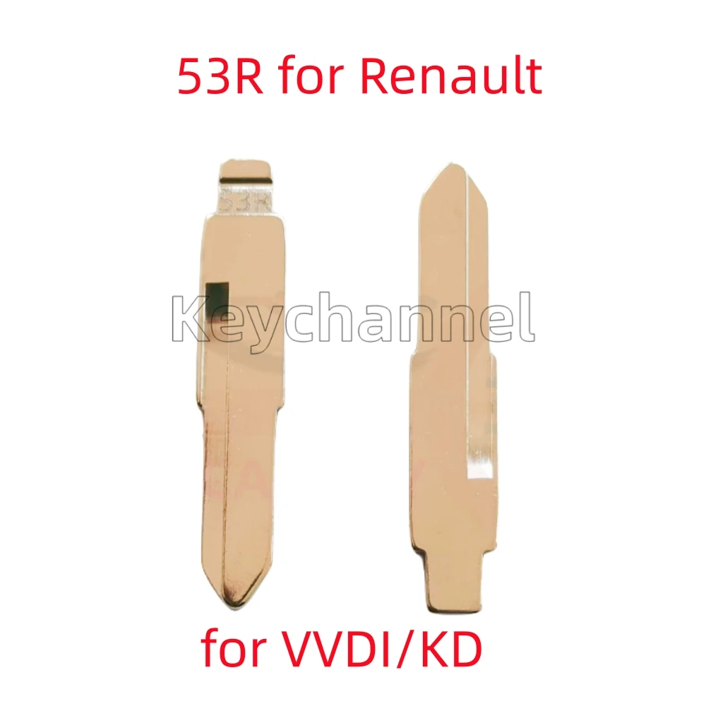 10pcs 53R KD Key Blank Universal VVDI Folding Flip Key Blade For Renault Kwid RTX Megan Dacia Clio for Xhorse KEYDIY Remote 53 R