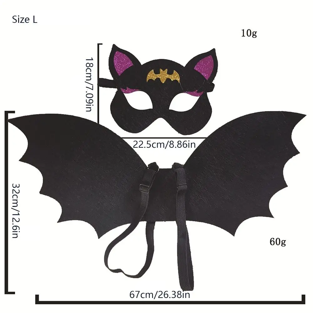 Nette Vlies Fledermaus Flügel Maske Set Cosplay Kostüm Kleidung Requisiten Kinder Cosplay Kostüm Cartoon Design Dress Up Kostüme Junge