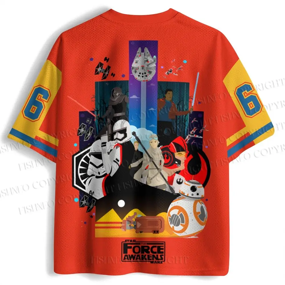 2026 New Star Wars Movie Sports Fashion Adult Children's Short Sleeve V-neck Street Gothic Style Horror Fans Gift