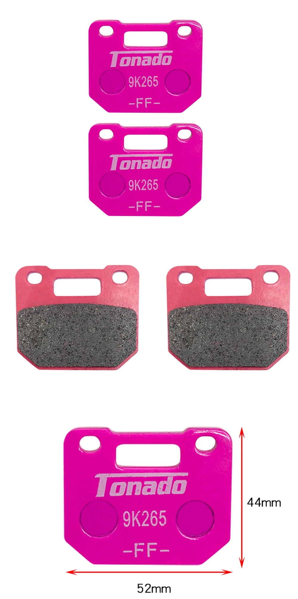 Motorcycle Sintered Brake Pads For Adelin/RPM/Frando 82mm Mounting Radial Brake Caliper New color