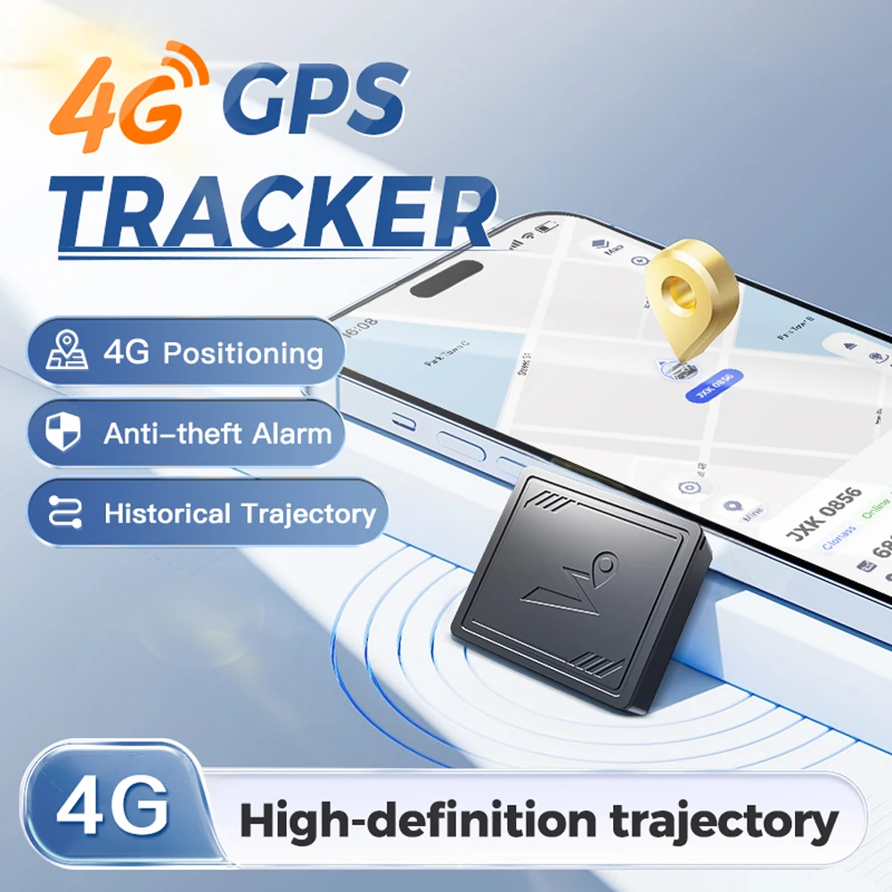 

4G GPS Tracker with App Real Time Car Tracking Device Portable GPS Positioner for Cars Kids Pets