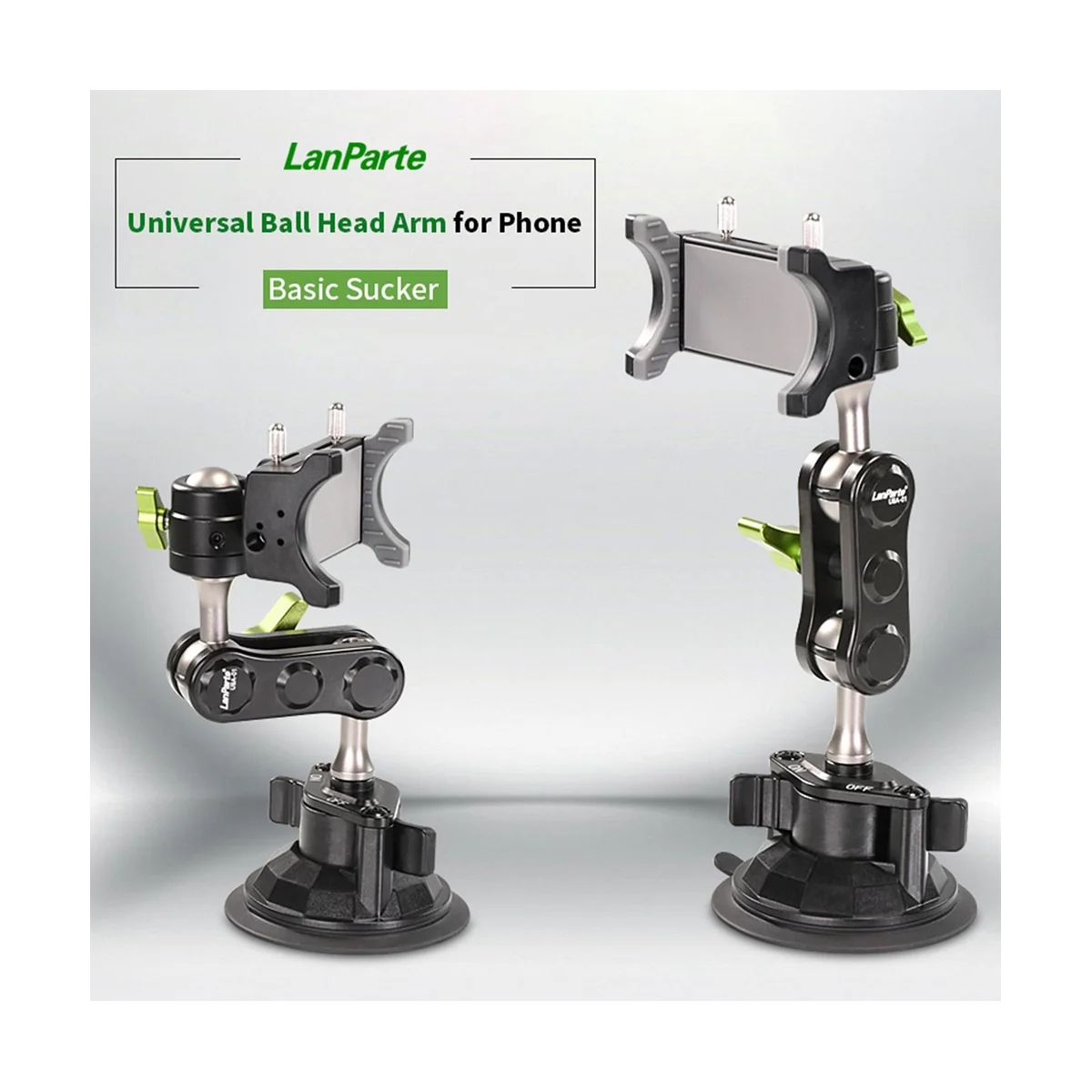 LanParte New Phone Holder Car Phone Holder Stabilizer Phone Selfie Stick 360° Rotating Bracket