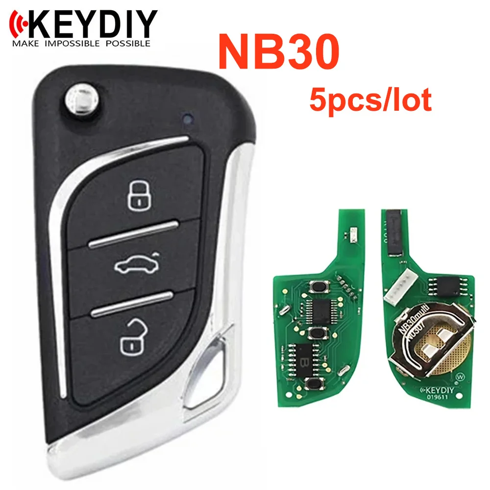 5pcs/lot KEYDIY NB30 Remote Car Key 3 Buttons NB 30 Multi-functional Universal Remote Control for KD900 KD900+ URG200 KD-X2