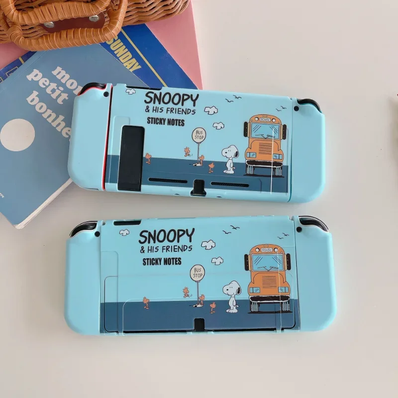 Snoopy TPU Case for Nintendo Switch NS Storage Bag Cute Waterproof Box Case for Nitendo Switch OLED Console Joycon Accessories