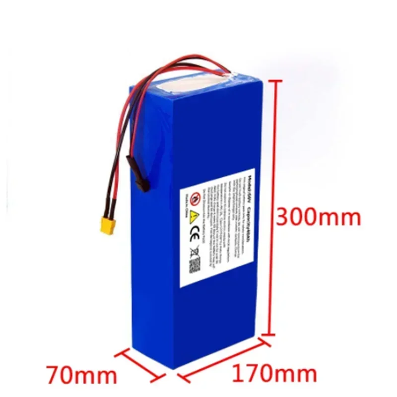 New 60V 40AH battery pack 18650 battery 67.2V 3000W rechargeable battery, high-quality, high endurance battery pack with same po