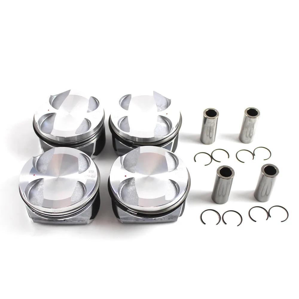 

4pcs Car Parts Piston & Ring Set 77mm Bore 11257589348 for 2006-2016 MINI R55-R58 Cooper Countryman Paceman N12 N16 Engine