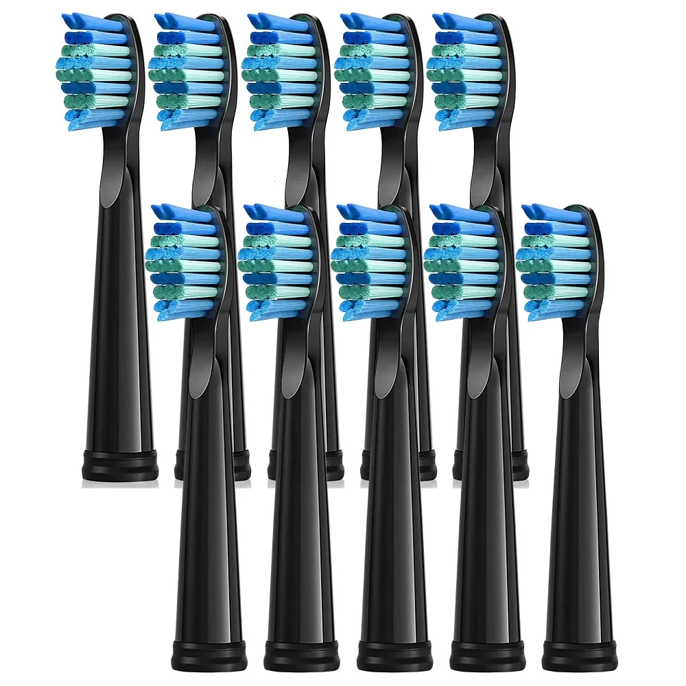 

10 Pcs Replacement Brush Heads For Seago For Fairywill Electric Toothbrush Head Dupont Bristle Brush Refill Tooth Clean