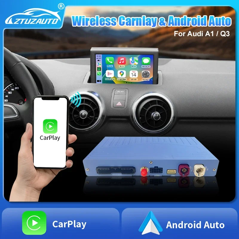 

Беспроводной интерфейс CarPlay Android Auto для Audi A1 Q3 2012-2018, с функциями Mirror Link, AirPlay, навигации и Car Play.