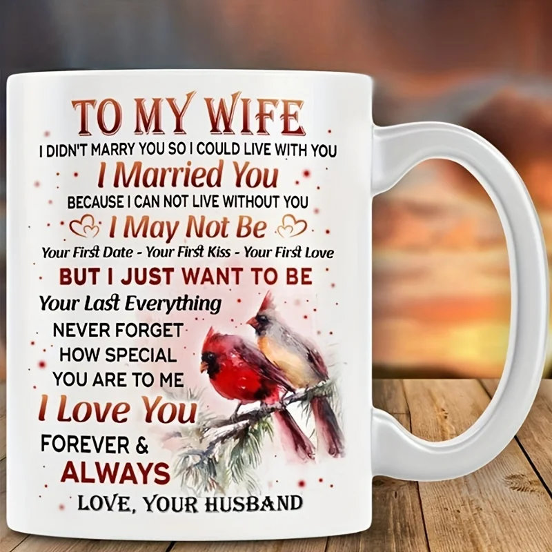 

11OZ To My Wife Coffee Mug, Anniversary Gift, Wedding Gifts Wife Lover Gift, Birthday Gifts