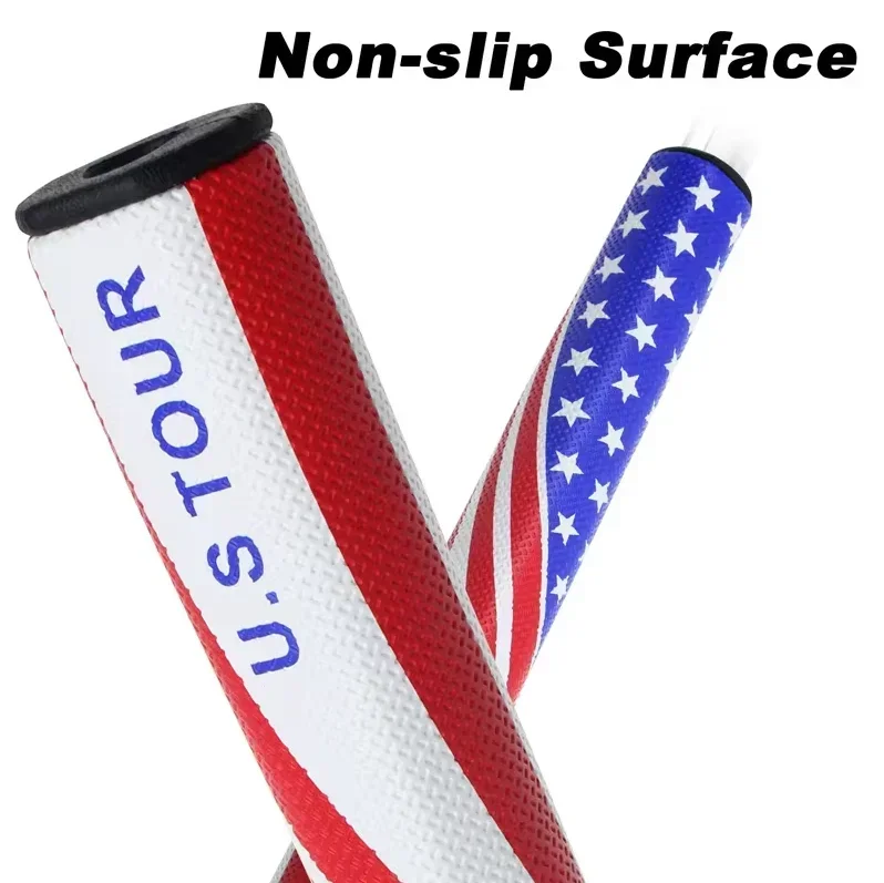 CRESTGOLF Putter Grips U.S TOUR Golf Flag Putter Grips PU Golf Club Grips Antiskid Golf Grip