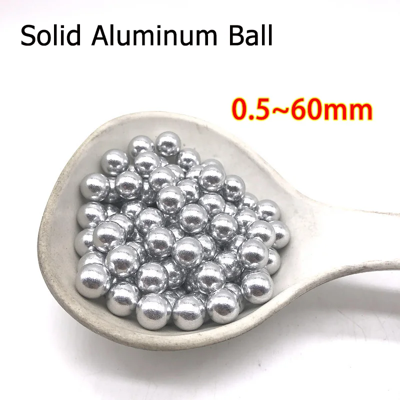 

1~10000pcs 0.5~60mm Solid Aluminum Balls Precision Pure Solid 1060/1070 Aluminum Balls Corrosion resistance, Good Conductivity
