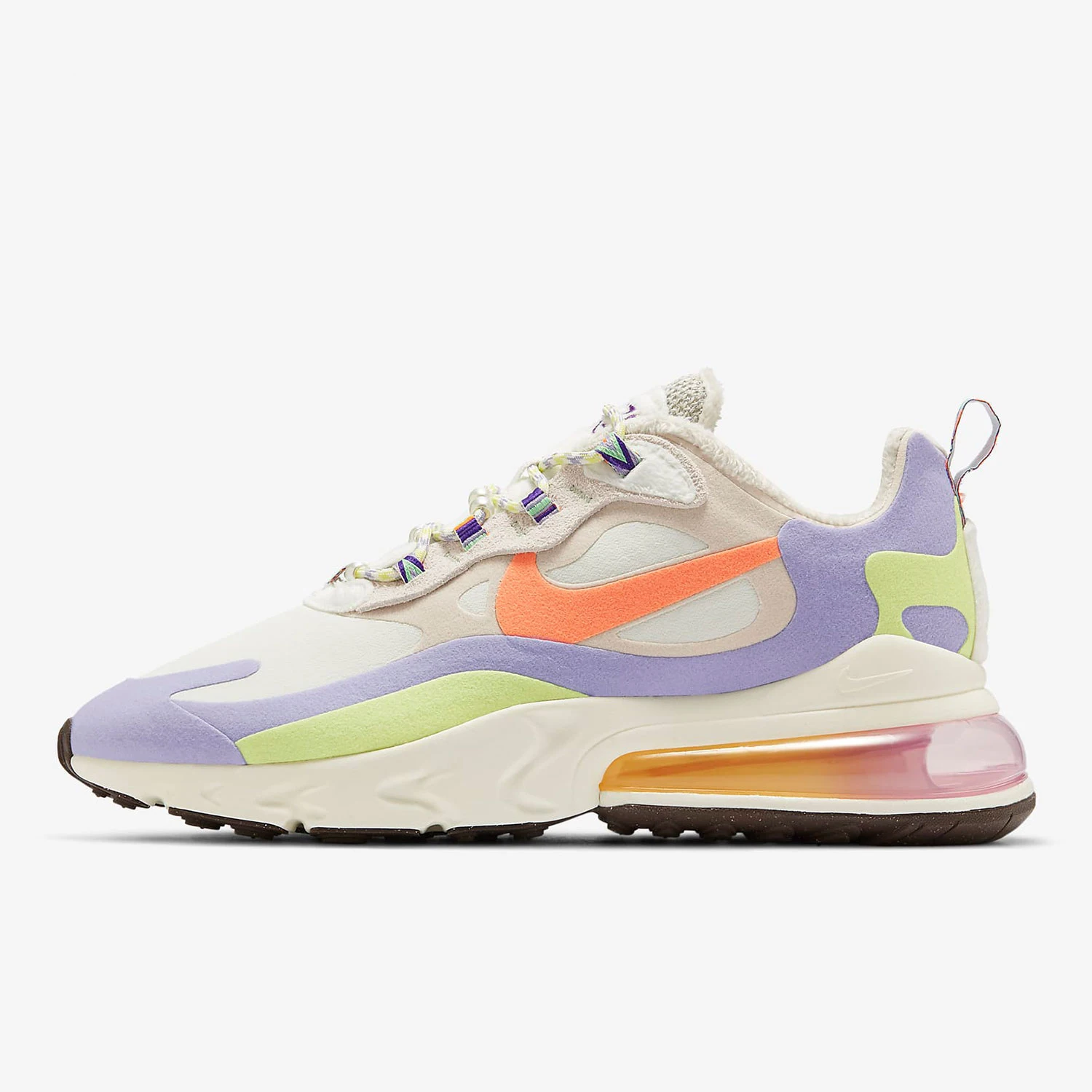 حذاء الجري Nike Authentic Air Max 270 React للنساء ذو نعل هوائي مبطن DC3276-101