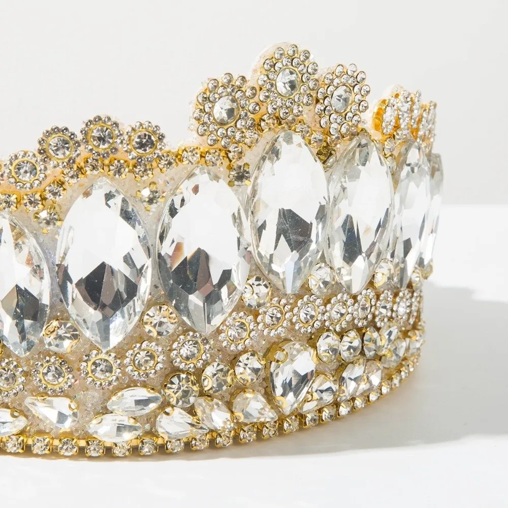 

Luxury Full Diamond Rhinestone Headbands Super Flash Non-slip Diamond Crown Hairband Hoop Design Hair Hoop Hair Accessories